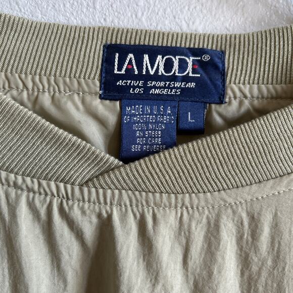 disabled american veterans sweater DAV mens large Windbreaker Tan Pullover USA - Picture 3 of 7